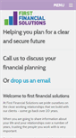 Mobile Screenshot of firstfinancialsolutions.co.uk